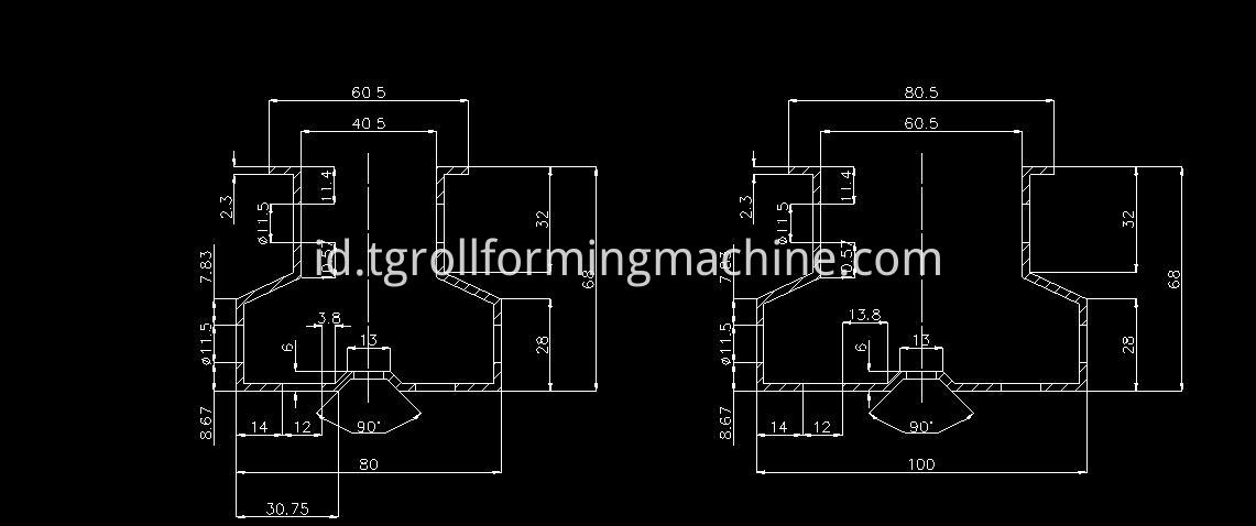 Storage Shelf Rack Roll Forming Machine 